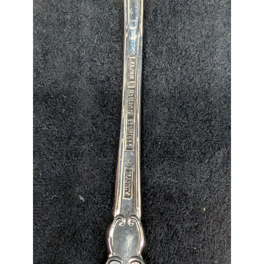 Vtg National Stainless Flatware Japan Nancy Iced Tea Spoons Lot of 8